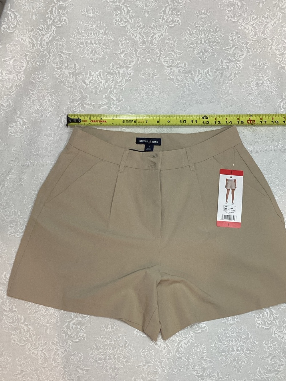 Nautica Women's Khaki Tailored Bermuda Shorts
